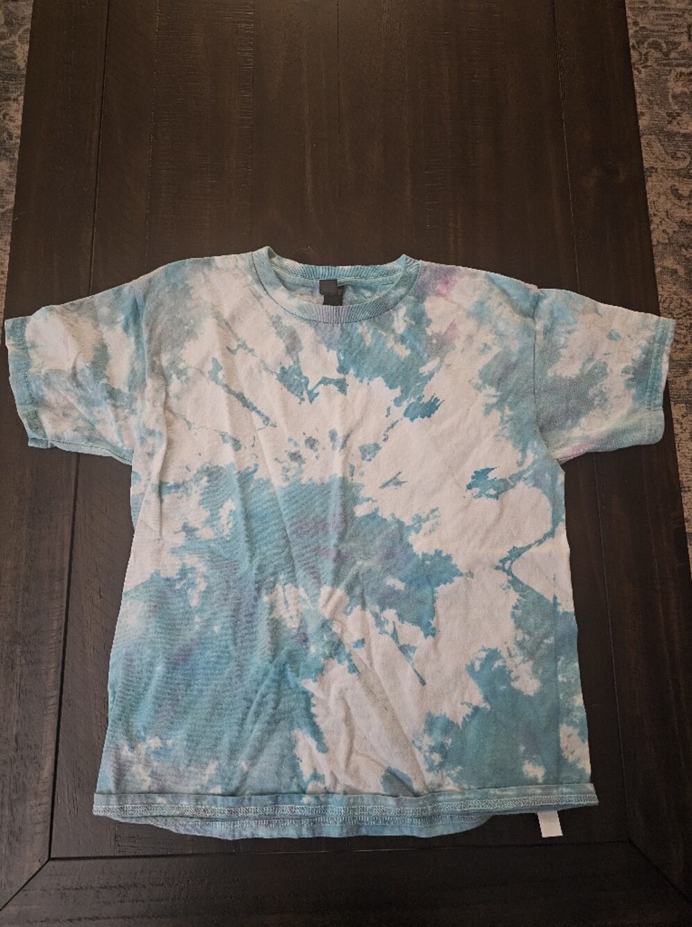 Gildan Kids Tie-Dye Short Sleeve Tee - Blue, White